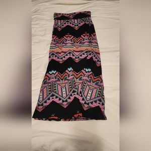 Tribal maxi skirt size medium